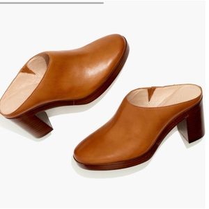 The Daisy Platform Mule in Leather 7 (never worn)